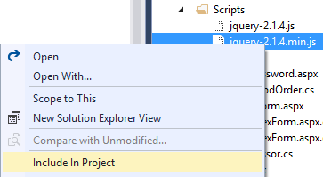 Including a file in a Visual Studio project