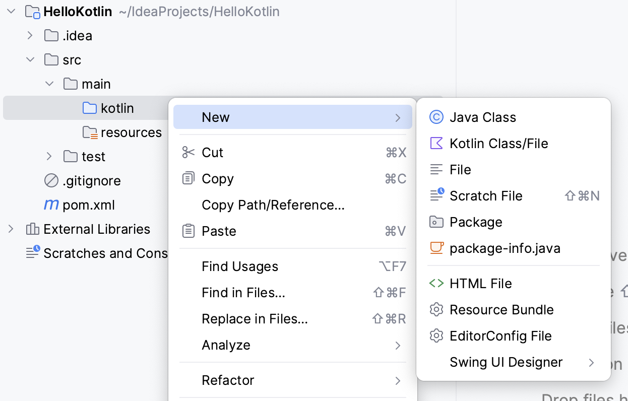 adding a new file to an IntelliJ iDEA project